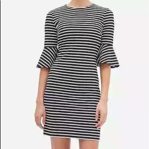 Banana Republic Navy White Stripe Dress